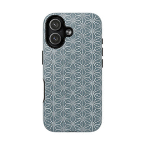 MagSafe Tough Case - Asanoha (White/Light Teal)  | iPhone 17 | iPhone 17 Air | iPhone 17 Pro | iPhone 17 Pro Max