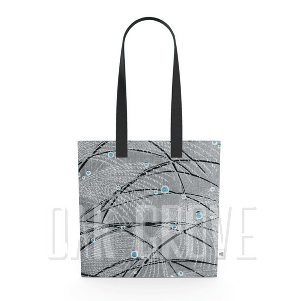 Organic Cotton Flat Tote Bag - Silver Marsh