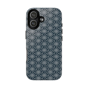 MagSafe Tough Case - Asanoha (White/Dark Blue)  | iPhone 17 | iPhone 17 Air | iPhone 17 Pro | iPhone 17 Pro Max
