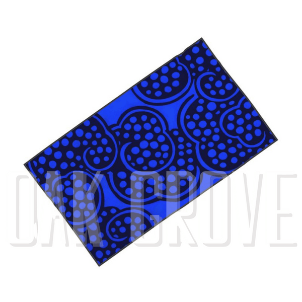 Wish Bold Blue Microfiber & Cotton Terry Towel (32" x 56")