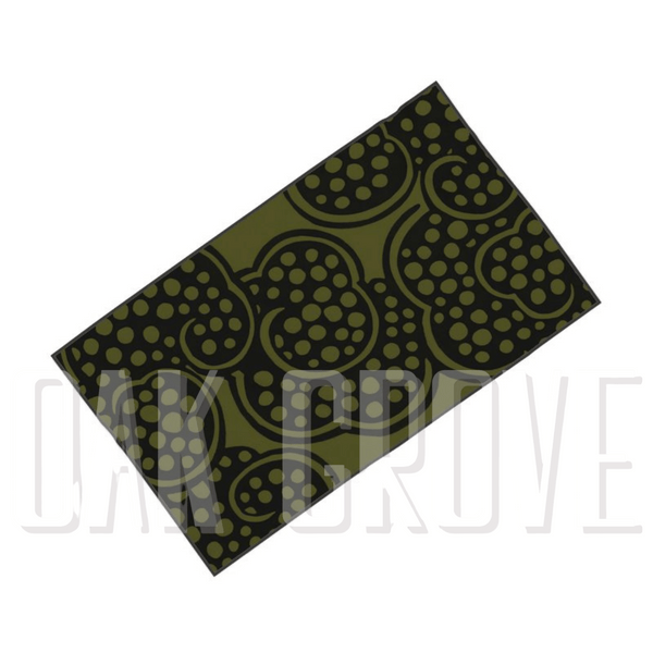 Wish Green/Black Microfiber & Cotton Terry Towel (32" x 56")