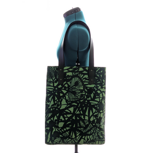 Garden Reverie City Tote - Green/Black