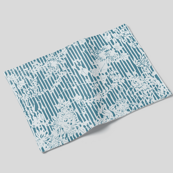 Trellis Placemat - White/Teal