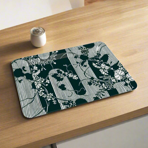 Morning Haze Tray - Dark Green/White (10.5” x 8”)