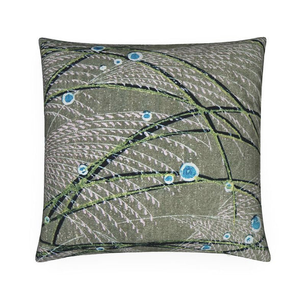 Cotton Linen Throw Pillow - Marsh Light Green