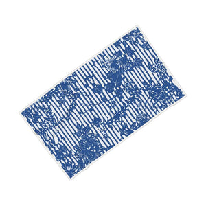 Trellis Towel - Blue/White
