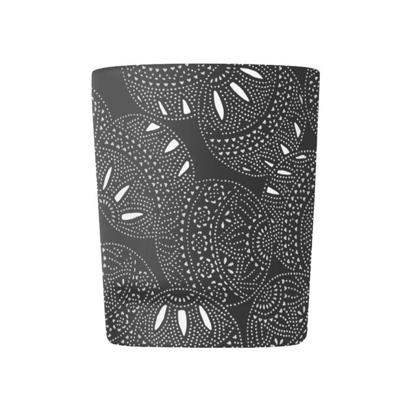 Fiesta Glass Tealight Candle Holder - Black & White