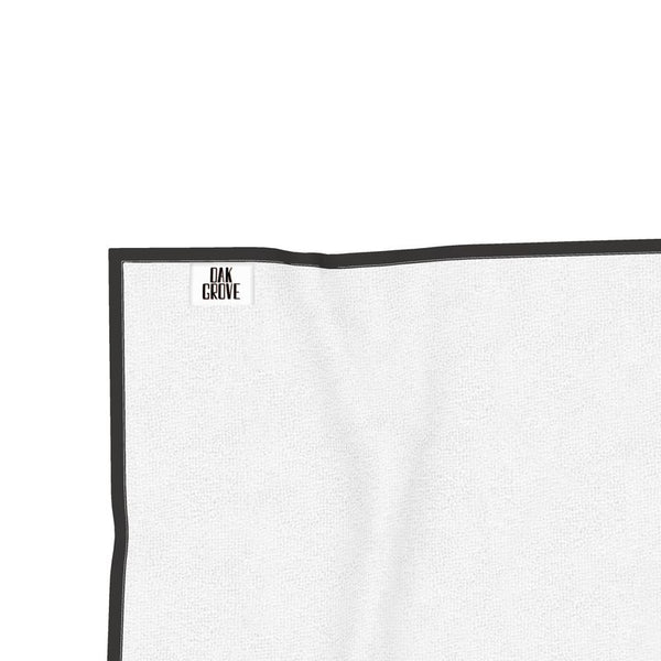 Wish Black/Grey Microfiber & Cotton Terry Towel (32" x 56")