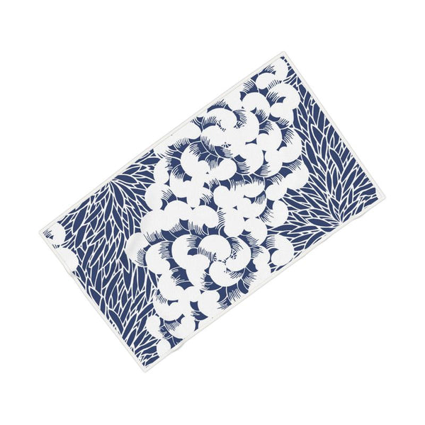 Spiral Towel - Dark Blue/White
