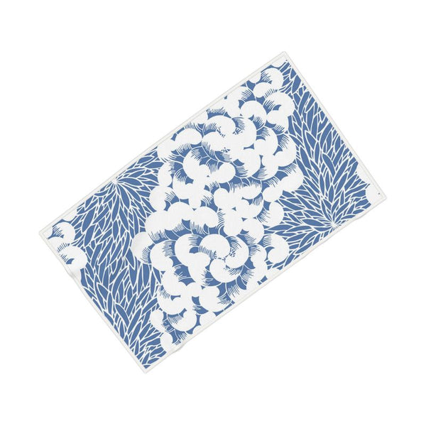 Spiral Towel - Medium Blue/White