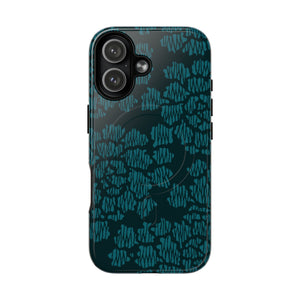 MagSafe Tough Case - Modern Peony (Teal) | iPhone 17 | iPhone 17 Air | iPhone 17 Pro | iPhone 17 Pro Max