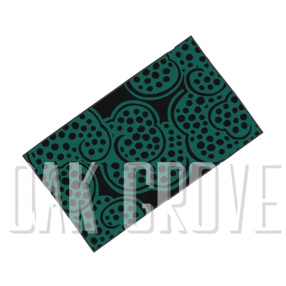 Wish Teal/Black Microfiber and Cotton Terry Towel (32" x 56")