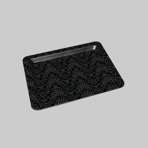 Zig Zag Tray - Teal/White (10.5” x 8”)