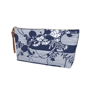 Morning Haze Cosmetic Bag - Dark Blue/White