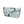 Deco Peony Cosmetic Bag - Green/White