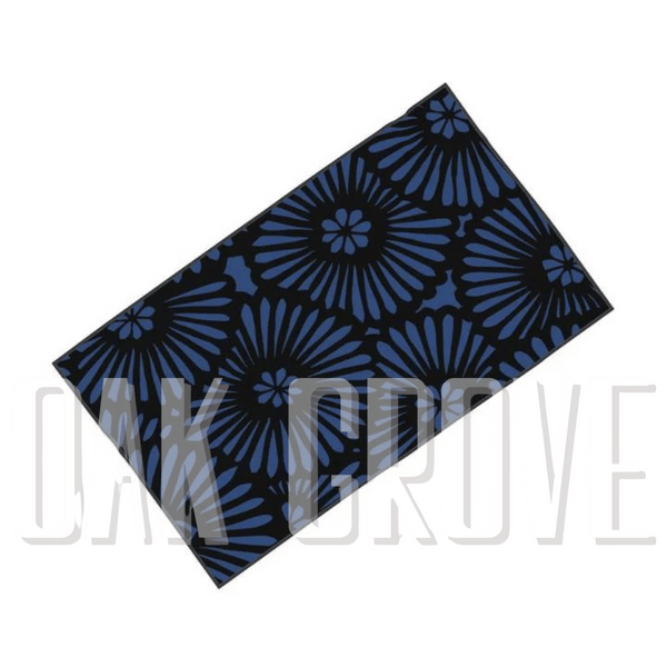 Batik Look Blue Microfiber & Cotton Terry Towel (32" x 56")