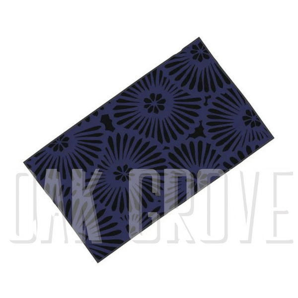 Batik Look Blue/Purple Microfiber & Cotton Terry Towel (32" x 56")