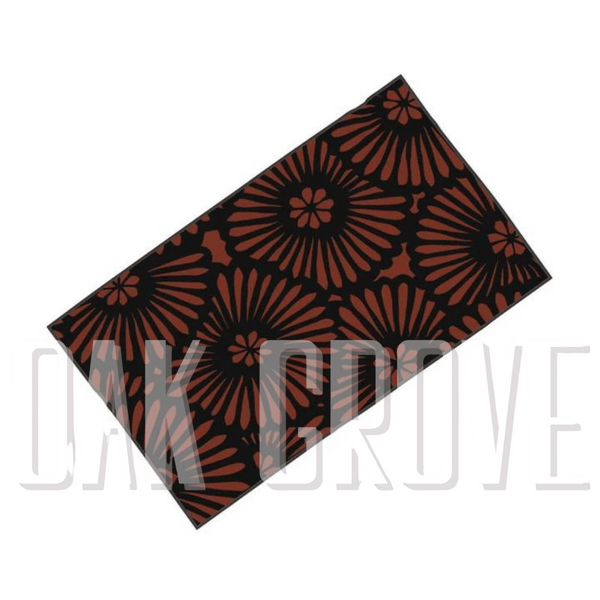 Batik Look Burnt Orange Microfiber & Cotton Terry Towel (32" x 56")