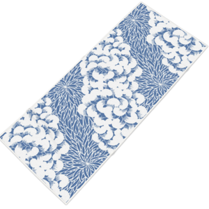 Spiral Towel - Medium Blue/White