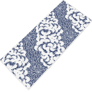 Spiral Towel - Dark Blue/White