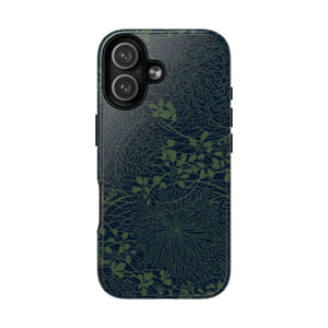 MagSafe Tough Case - Chrysanthemums (Green/Blue) | iPhone 17 | iPhone 17 Air | iPhone 17 Pro | iPhone 17 Pro Max