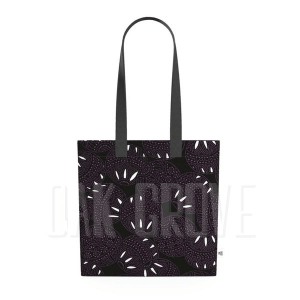 Organic Cotton Flat Tote Bag - Purple Fiesta