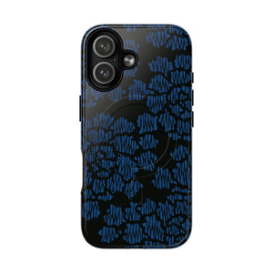 MagSafe Tough Case - Modern Peony (Blue) | iPhone 17 | iPhone 17 Air | iPhone 17 Pro | iPhone 17 Pro Max