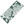 Deco Peony Towel - Green/White