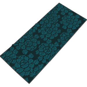 Modern Peony Towel - Teal/Black