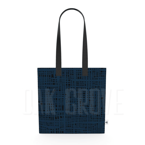 Organic Cotton Flat Tote Bag - Blue Thatch