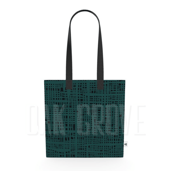 Organic Cotton Flat Tote Bag - Teal Thatch