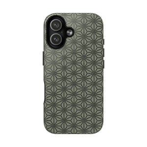 MagSafe Tough Case - Asanoha (White/Pale Green) | iPhone 17 | iPhone 17 Air | iPhone 17 Pro | iPhone 17 Pro Max