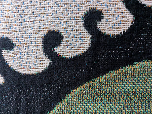 Woven Blanket - Aloft (Green/White/Black)