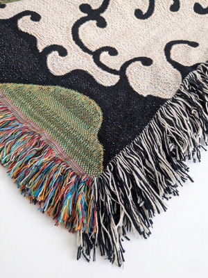 Woven Blanket - Aloft (Green/White/Black)