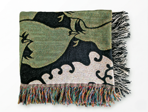 Woven Blanket - Aloft (Green/White/Black)