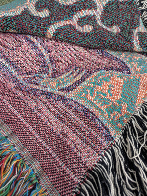 Woven Blanket - Aloft (Green/White/Black)