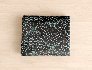 Sherpa Blanket - Zig Zag (Teal/Blue/White)