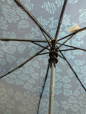 Modern Peony Umbrella - Teal