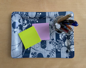 Morning Haze Tray - Dark Blue/White (10.5” x 8”)