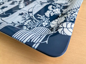 Morning Haze Tray - Dark Blue/White (10.5” x 8”)