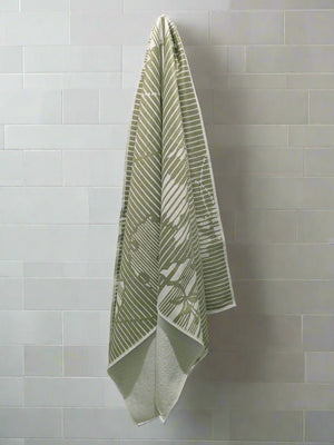 Breeze Towel - Green/White