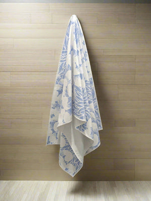 Spiral Towel - Light Blue/White