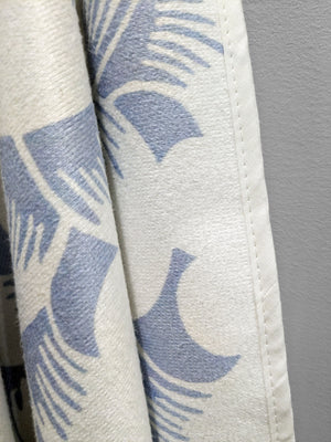 Spiral Towel - Light Blue/White