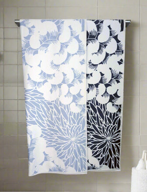 Spiral Towel - Light Blue/White