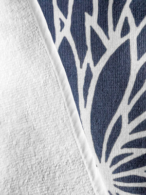 Spiral Towel - Dark Blue/White