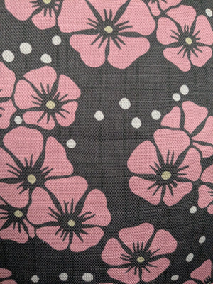 Blossom Pillow - Dark Pink (Cotton-Linen)