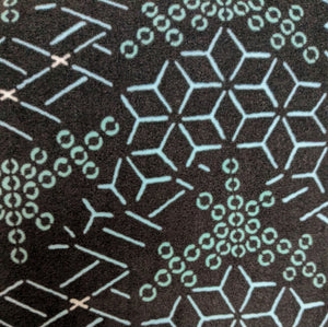 Zig Zag Pillow - Teal/Blue/White (Soft Velvet)