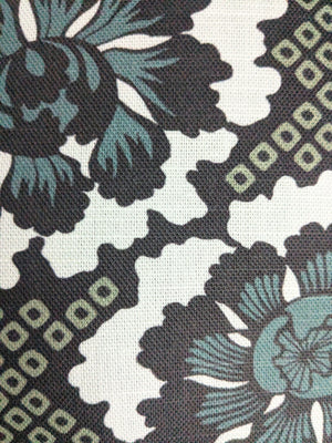 On the Dot Throw Pillow - Teal/Green (Cotton-Linen)