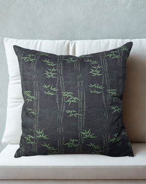Bamboo Grove Throw Pillow - Camouflage (Cotton-Linen)