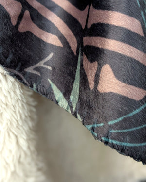 Sherpa Blanket - Bamboo Grove (Retro)